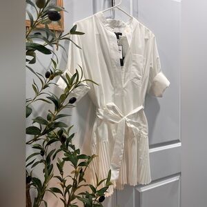 Banana Republic White Mini SHIRTDRESS